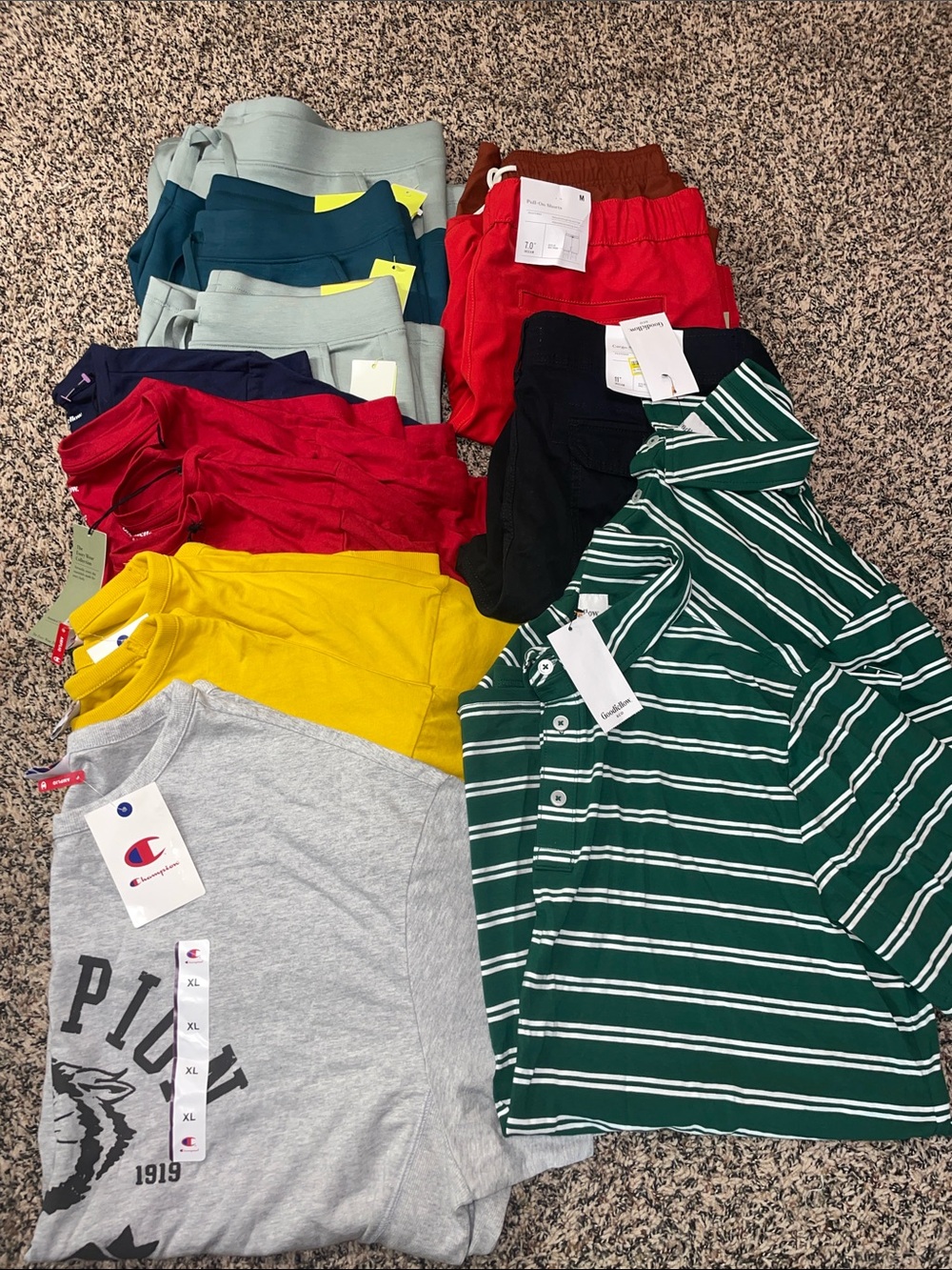 Huge! Target Men’s Resell 15 Piece Bundle Shorts Tees Polos Var Sizes All NWT #2